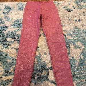 Pink sparkle leggings